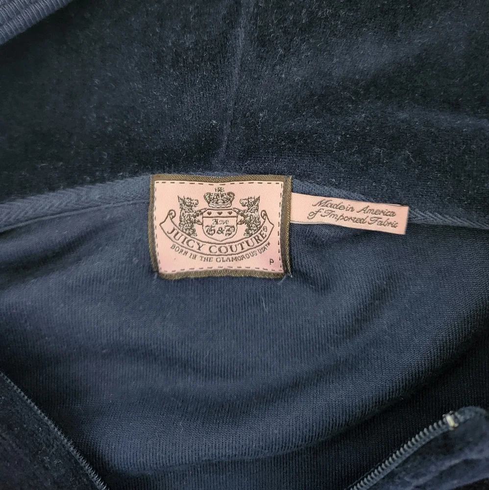 Juicy couture velour vintage navy set - Picture 9 of 15